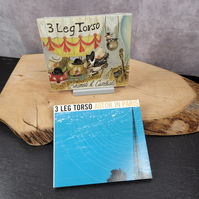 3 Leg Torso 2 CD Lot - Animals & Cannibals Digipak Sealed + Astor In Paris 