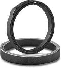 TISUR Titanium Key Ring,Elegant Quick Release Side Pushing Split Rings Kit for K