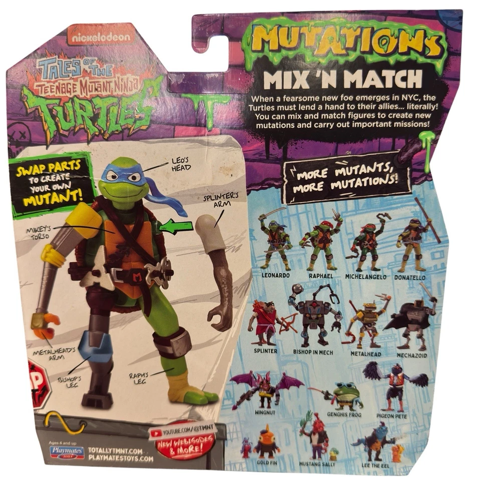 TALES OF THE TEENAGE MUTANT NINJA TURTLES MUTATIONS MIX N MATCH PIGEON PETE - Image 3 of 3