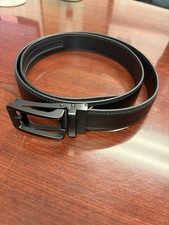 SENDEFN Mens Black Dress Belt Adjustable Soli...