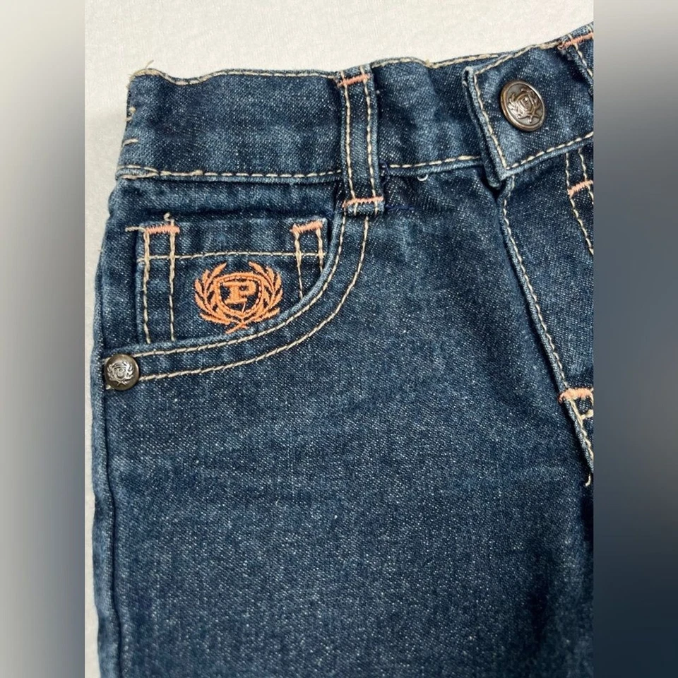 Pantalones Cortos Jean PHAT FARM Bebé Niñas Vintage Y2K 100% Algodón Tiro Alto Talla 3-6M Foto 3 de 4