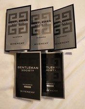 NEW GIVENCHY GENTLEMAN SOCIETY EAU DE PARFUM EDP EXTREME SAMPLES .03 FL OZ x 5