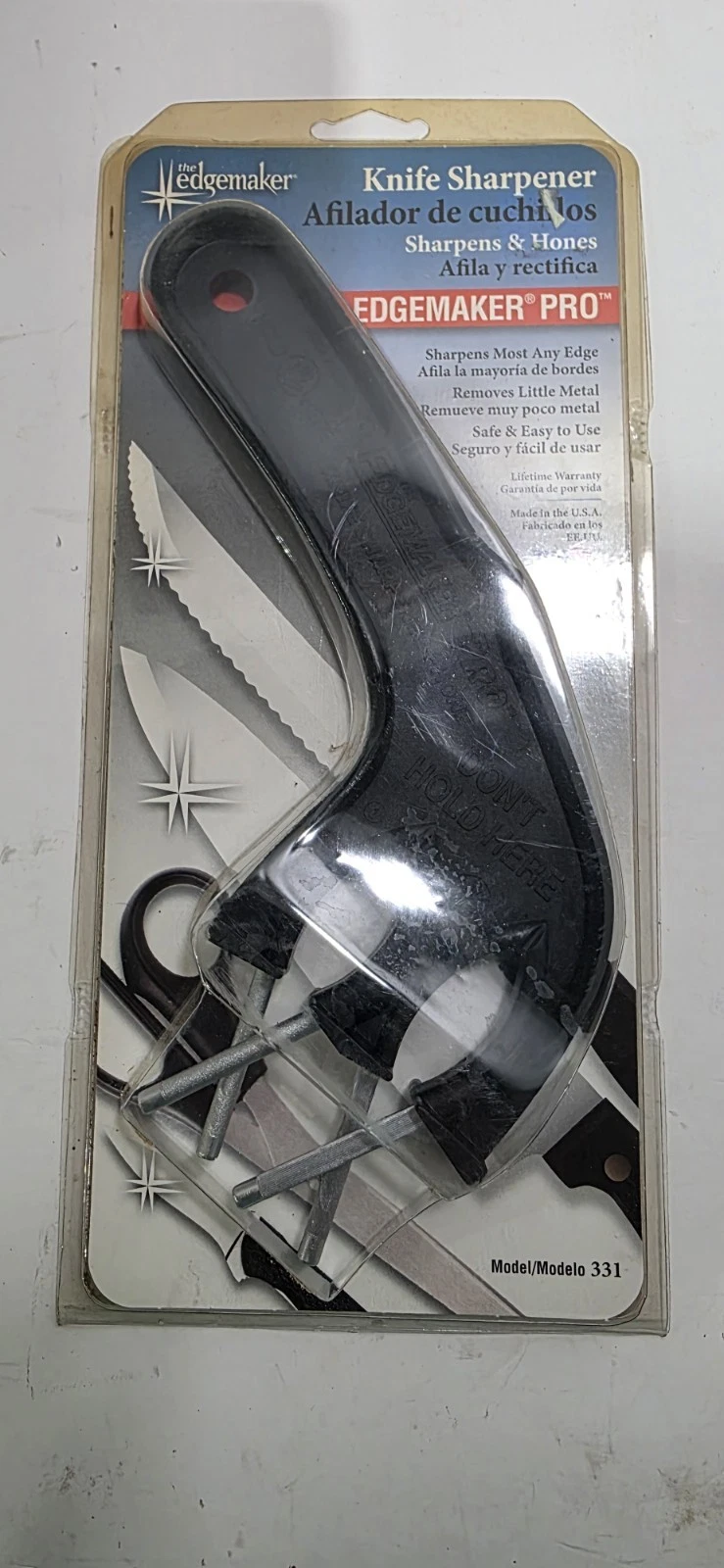 The Edgemaker Knife Sharpener Pro 331- Perfect for Sharpening & Honing any Blade