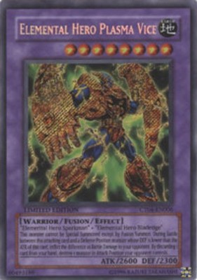 Lightly Played Elemental Hero Plasma Vice - CT04-EN006 - Secret Rare - Limited E