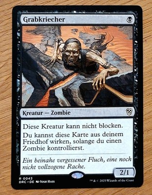 MtG Magic: Grabkriecher / Gravecrawler, DEUTSCH, Top Zombie, Anti Control