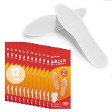 WORLD-BIO Disposable Foot Warmers 12 Pairs, Air Activated Warmer Safe Natural...