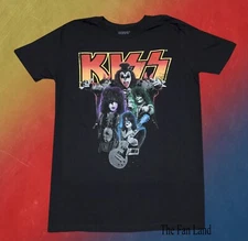 New Kiss Band Face Painted Classic Mens Vintage Retro T-Shirt