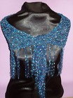 Dressy Shawlette - Blues/Turq - Shawl -  Perfect for Parties and the Holidays!!! — photo 1