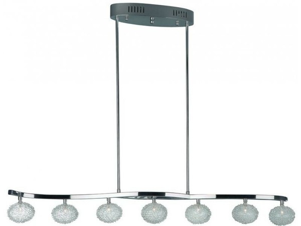 Bellasio Halogen HäNge-/Pendelleuchte Chrom 7Xg4 Max. Je 20W/230V 255Lm Warmweiß-image
