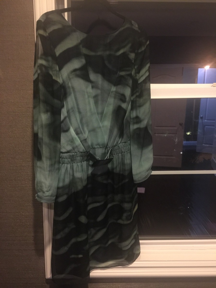 NWT Armani Collezioni Silk Belted Dress US 4 IT 40 SRP1200