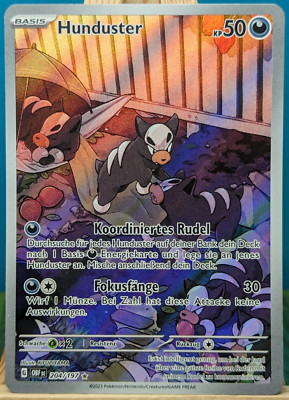 POKEMON - Obsidianflammen - Hunduster - 204/197 - deutsch