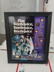 Vintage 1991 Print Ad Nintendo NES Beetlejuice Game Magazine Comic Page Trl4
