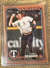 2024 Topps Series 1 Mother's Day Hot Pink /50 Corey Seager #150 fresh pull