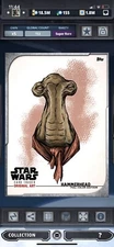 Topps Star Wars Digital Card Trader Colour Original Art Hammerhead Insert
