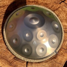 Tetra Handpan Tamburo | D Curdo | 12 Note | Oro | 432 Hz | ACCIAIO INOSSIDABILE