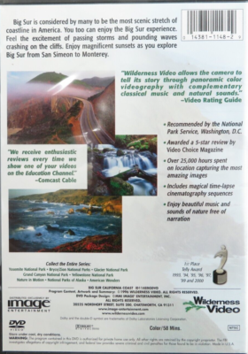 Big Sur - California Coast - Wilderness Video (DVD, 1996, 1-Disc  