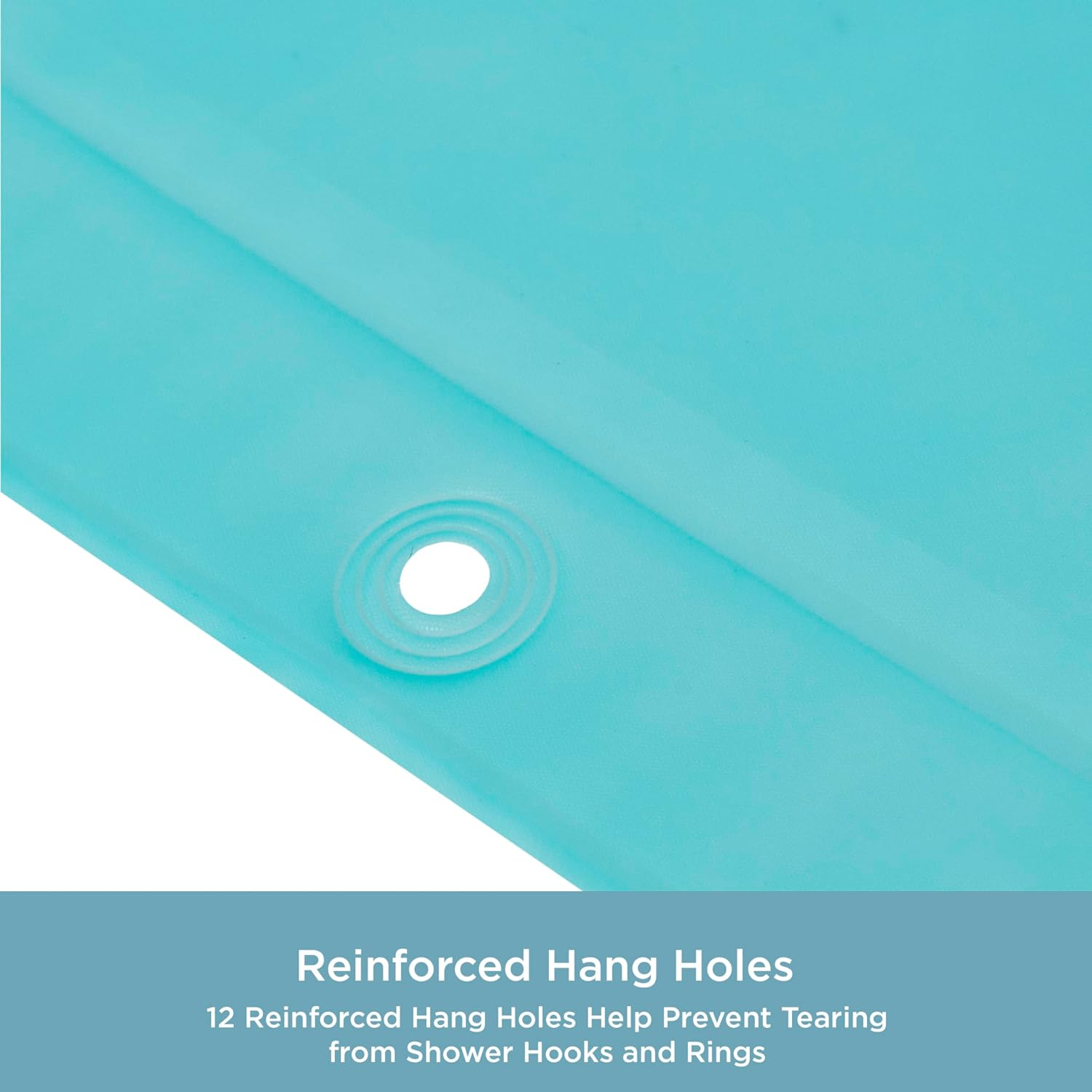 KN61701 Medium Weight 5 Gauge Waterproof PEVA Shower Curtain Liner with