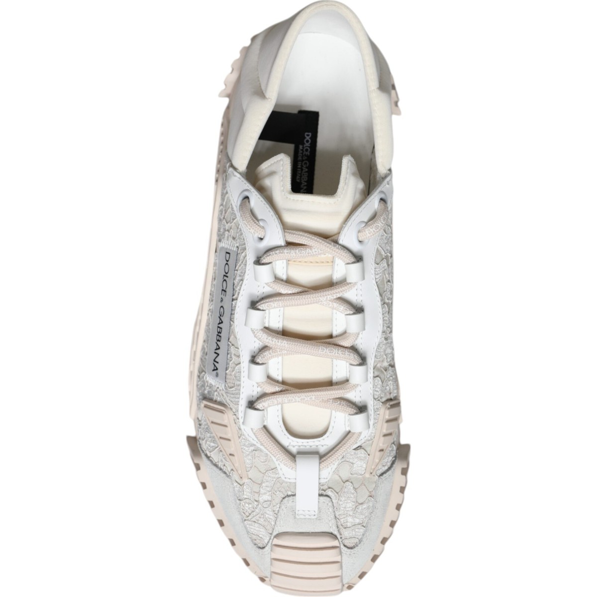 【DOLCE&GABBANA】NS1 スニーカー メッシュ ホワイト レディース DOLCE & GABBANA Shoes White Lace NS1 Low Top Sneaker Sports