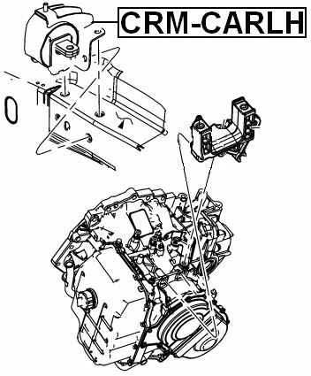Montaje de motor izquierdo para Chrysler Voyager 04880383AA Febest # CRM-CARLH Foto 2 de 3