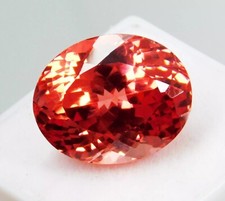 Padparadscha Sapphire 20-22 Ct Natural Ceylon Oval Cut Loose Certified Gemstone