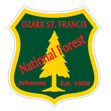 4" ozark st francis national forest bumper sticker decal usa made