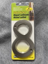 New HY-KO-House Number-Satin Nickel- 4  inches Tall Number 8 