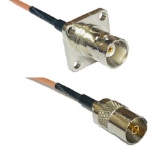 RG316 BNC Flange Female to DVB TV Pal Female RF Cable Rapid-SHIP LOT
