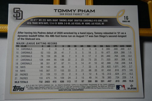 2022 Topps Series 1 Baseball - Base Set 1-250 *YOU PICK* - Picture 33 of 298
