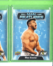 Max Caster-Main Feat-AEW-2022 Upper Deck Card-#7-All Elite Wrestling-Mint