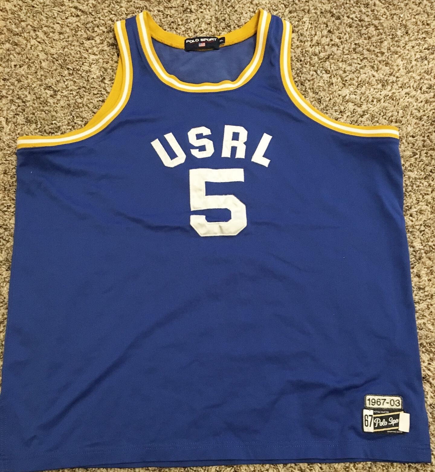 Vintage Polo sport basketball jersey Gem