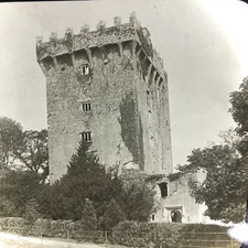 Vtg Keystone Magic Lantern Slide Photo Blarney Castle Ireland