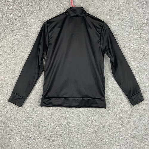 Puma Youth Black Zip Up Track Jacket Large Logo Full Zip Mock Neck 36W x 23L - Picture 5 of 15