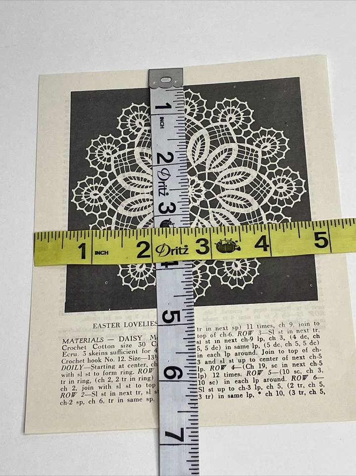 Lily Easter Lovelies Doily Crochet Pattern D10 - Image 4 of 4