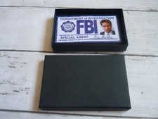 x-files replica cosplay fbi x-files special agent fox mulder id card