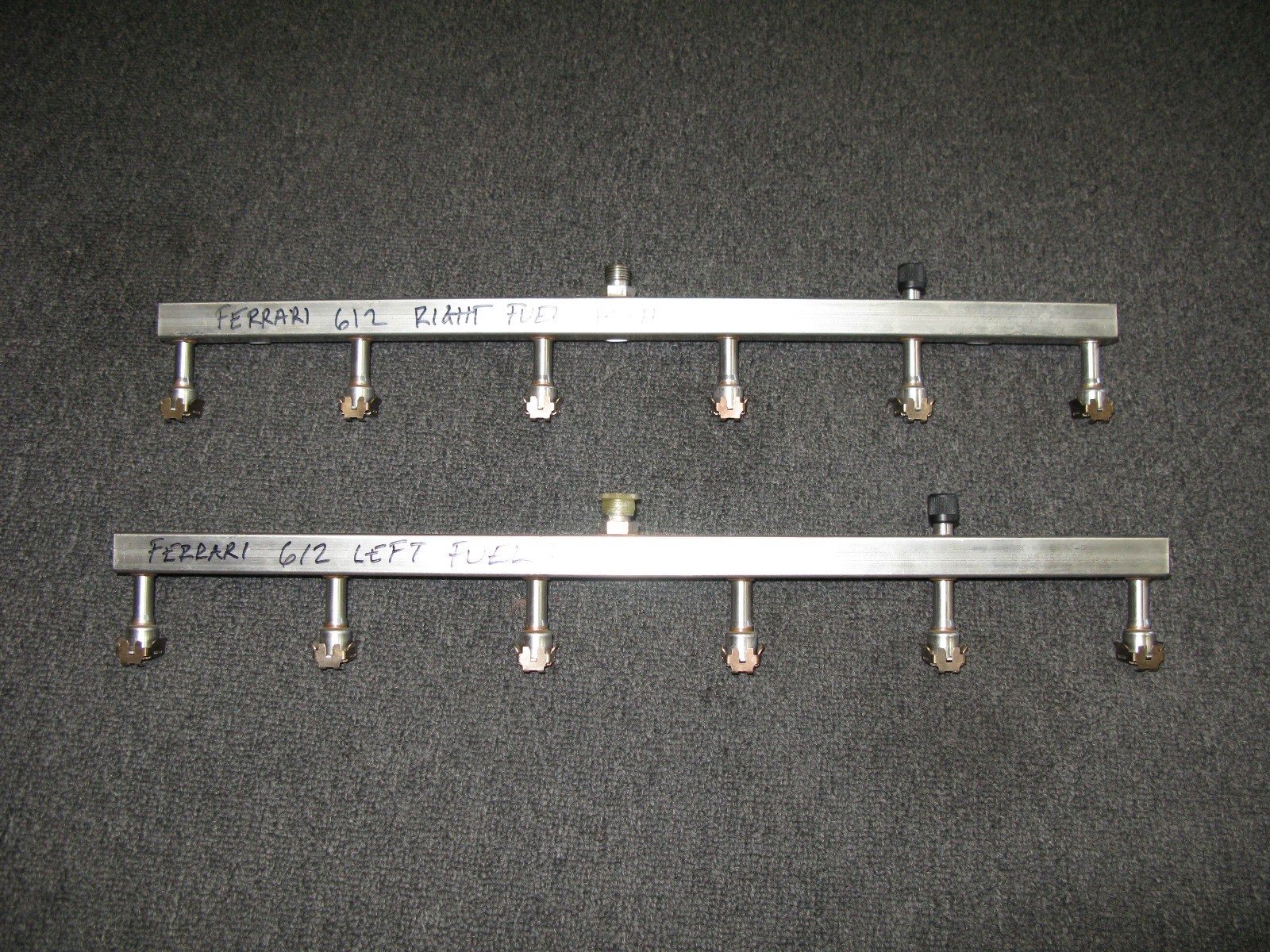 Ferrari 612 575 Bosch Fuel Injector Rail Left +Right Pair 0280151090