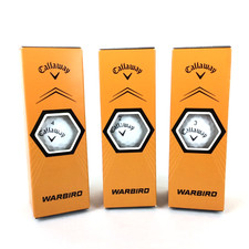 Callaway WARBIRD Distance Golf Balls WHITE Three x 3-Pack 9 Total Balls NEW