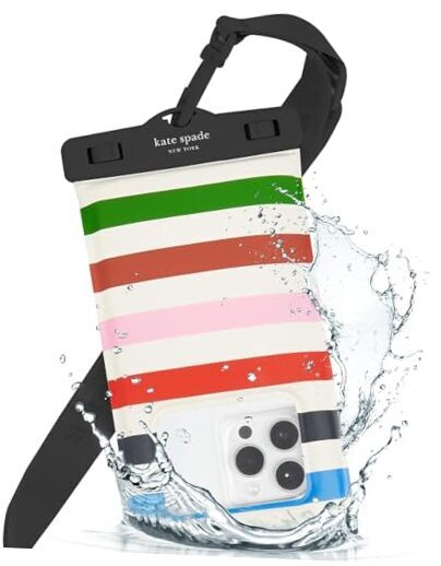 IP68 Floating Waterproof Phone Pouch with Adventure Stripe Design