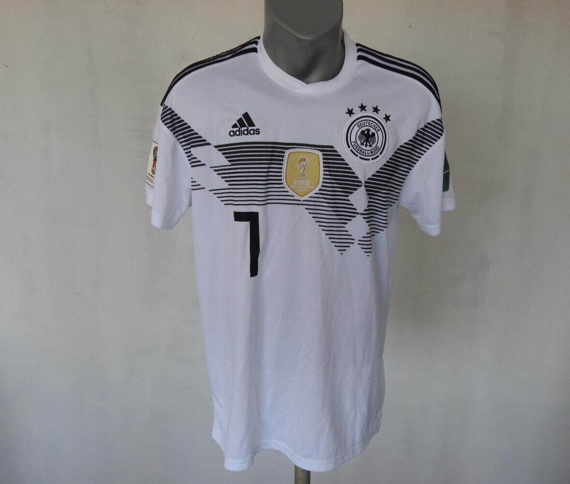 Germany 2018 Home Jersey #7 Draxler Adidas White Shirt Size L