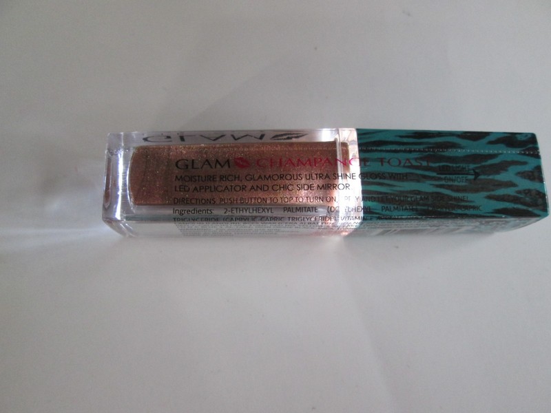 Lot of  2 Glam  Light up Lip Gloss w/ Mirror  Champagne Toast