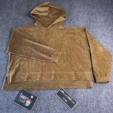 Aerie Corduroy Dark Gold Medium Sized Hoodie