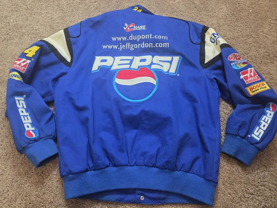 CHAQUETA DE CARRERAS CHASE AUTHENTICICS JEFF GORDON × PEPSI. EXCELENTE ESTADO. HOMBRE L Foto 2 de 4