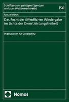 Fabian Brandt / Das Recht Der öFfentlichen Wiedergabe Im Licht ...9783756001224
