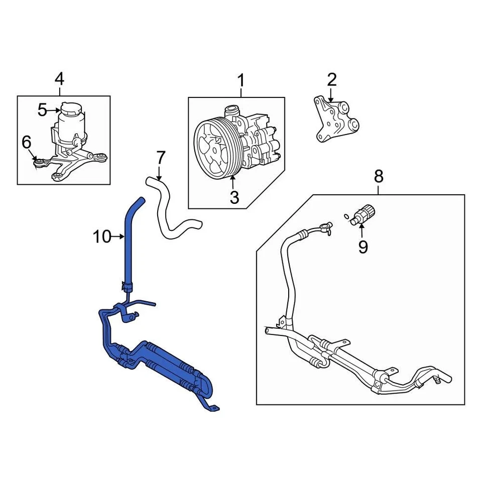 For Toyota Tundra 2007-2021 Toyota 444020C012 Power Steering Cooler Foto 4 de 4