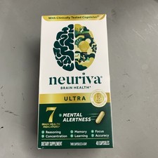 Neuriva Ultra Brain Health Supplement Mental Alertness Memory Focus, 40 8/26