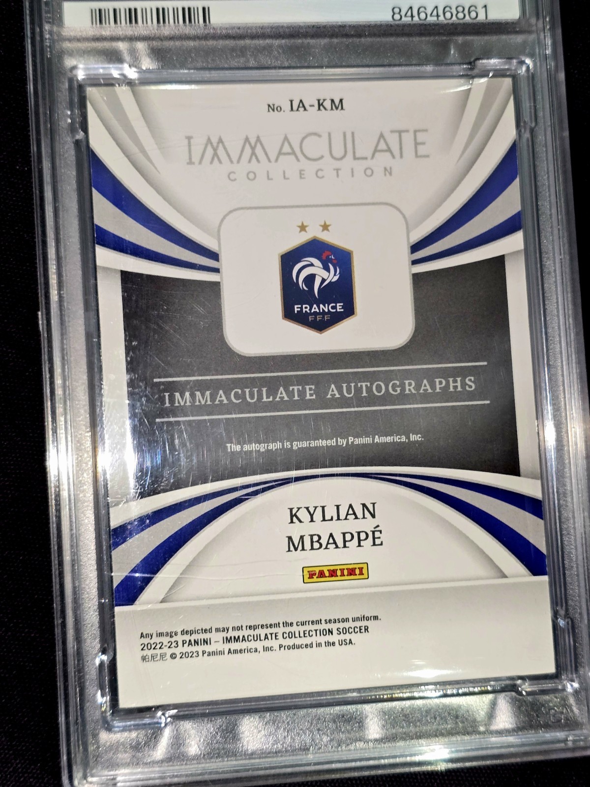 🤑$20K+? VIDEO!#2/8 PSA POP1! PRIZED RUBY REFRAC HOLO MBAPPE AUTO RC PANINI 2022 view 10