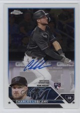 2023 Topps Chrome Update Auto Charles Leblanc #RA-CL Auto y5m