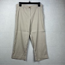 J. Jill Linen Stretch Pants Women  s Size 10P Beige