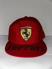 70s-80s Ferrari Vintage Cotton Cap Formula One 1 F1 Racing Rare Size 59