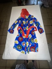 Nintendo Super Mario Bros. Boys Fleece Hooded Bathrobe, Size M 8