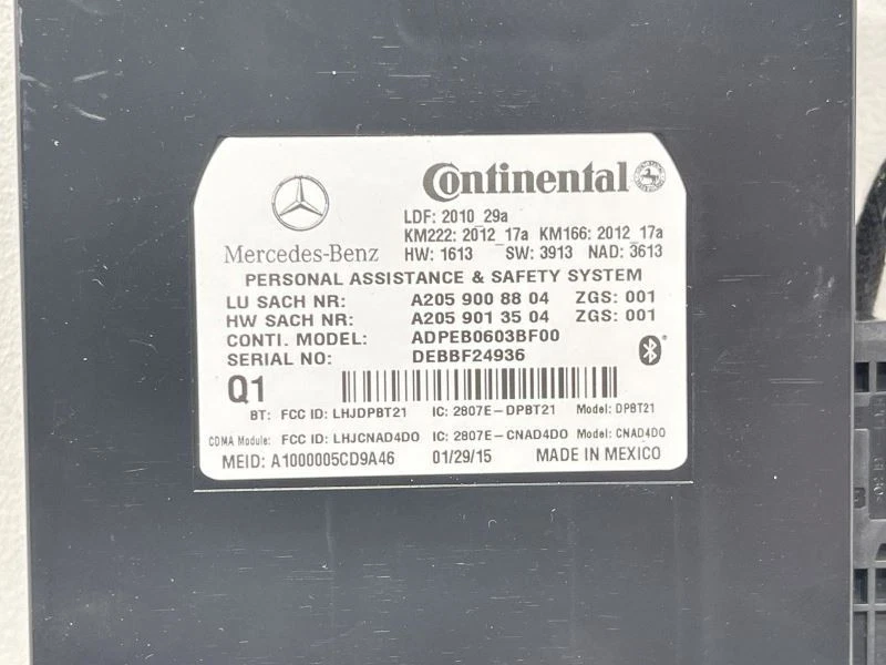 Mercedes Benz Clase Gla 2015-2020 módulo de comunicación 59 k 52798 Foto 2 de 4